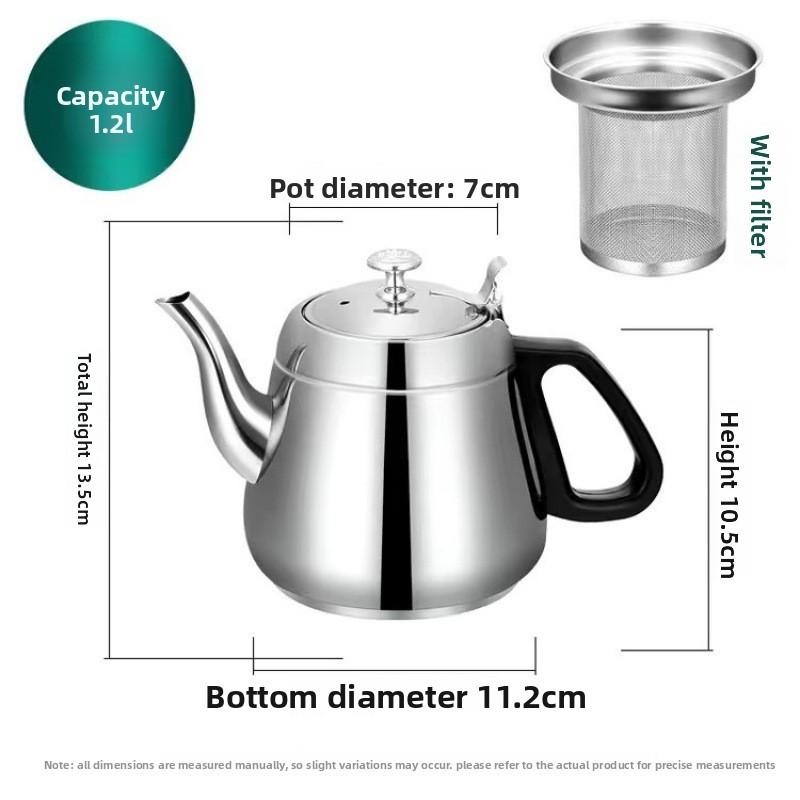 Traditional Chinese Steel Tea Kettle With Filter For Home Use 1.2L
Traditional Chinese Steel Tea Kettle With Filter For Home Use 1.2L