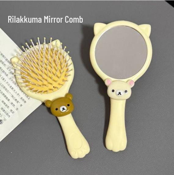 Rilakkuma Cat Head Airbag Comb & Mini Mirror - Cute Cartoon Two-in-One Portable Massage Brush
Rilakkuma Cat Head Airbag Comb & Mini Mirror - Cute Cartoon Two-in-One Portable Massage Brush