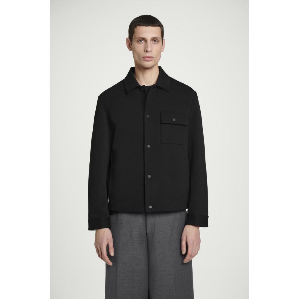 COS Куртка-рубашка из японского трикотажного твила Black/M 
COS Куртка-рубашка из японского трикотажного твила Black/M