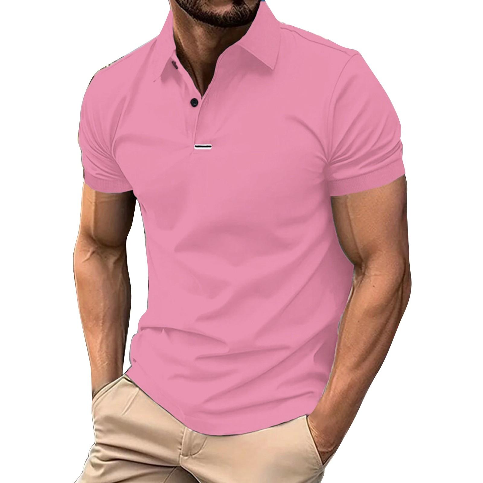 Men s Color Button Lapel Short Sleeve Top Men s Casual Fashion Shirt M
Men s Color Button Lapel Short Sleeve Top Men s Casual Fashion Shirt M