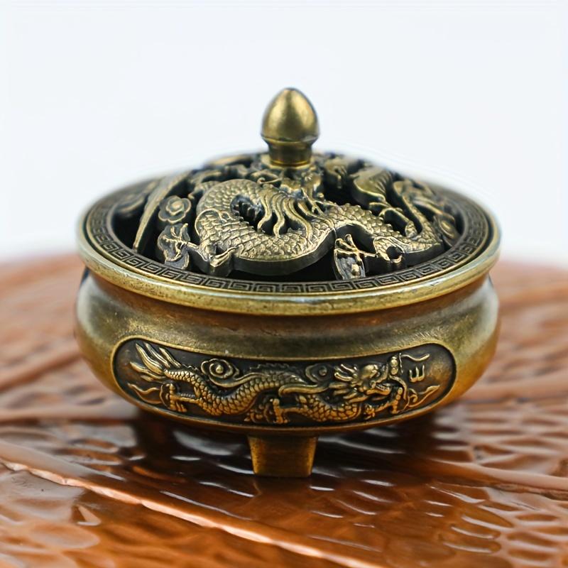 1pc Dragon Phoenix Incense Burner, Cone Holder Aroma Diffuser - Gold Hollow Metal Censer for Home Decor, Zen Room Decoration світло-сірого кольору
1pc Dragon Phoenix Incense Burner, Cone Holder Aroma Diffuser - Gold Hollow Metal Censer for Home Decor, Zen Room Decoration світло-сірого кольору