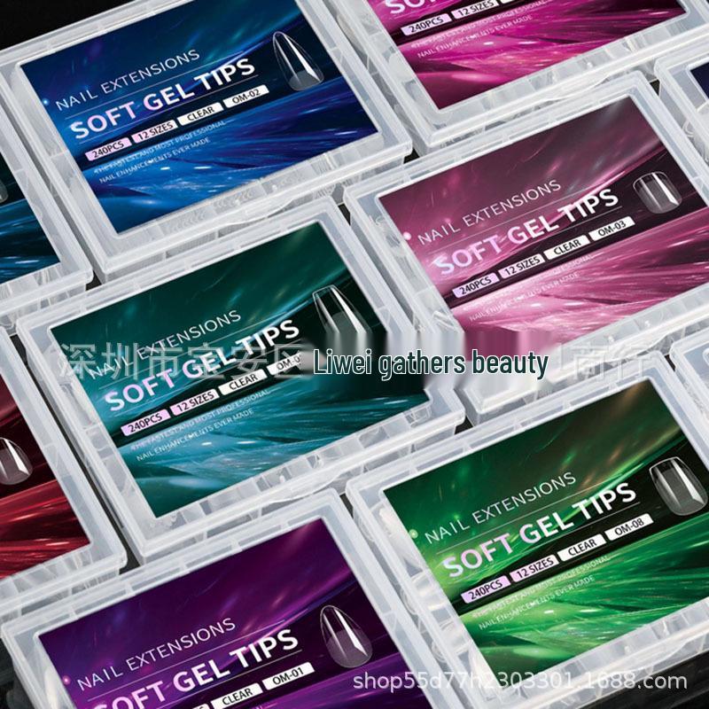 240-Piece Transparent Semi-Frosted Ultra-Thin Nail Tips for Extension & Engraving Semi-frosted Nail Tips 05【240pcs】
240-Piece Transparent Semi-Frosted Ultra-Thin Nail Tips for Extension & Engraving Semi-frosted Nail Tips 05【240pcs】