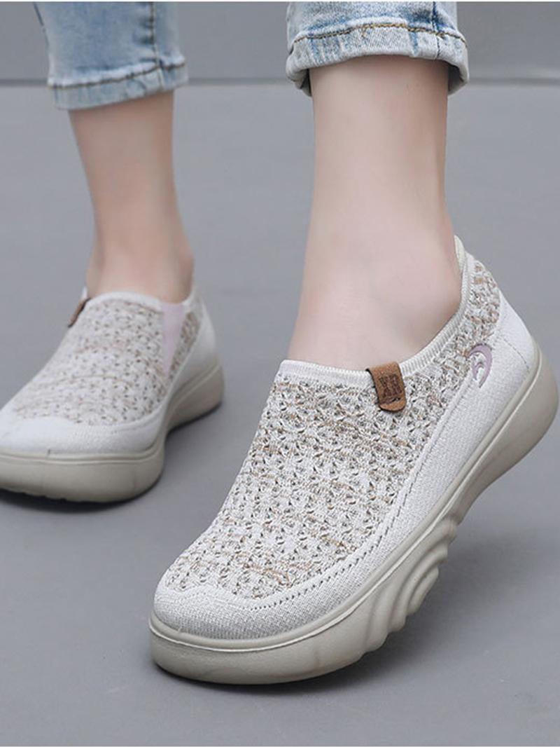 Женские дышащие туфли на толстой подошве, модные легкие туфли без застежек, мягкие, удобные, нескользящие женские туфли 41 грязно-белый
Женские дышащие туфли на толстой подошве, модные легкие туфли без застежек, мягкие, удобные, нескользящие женские туфли 41 грязно-белый