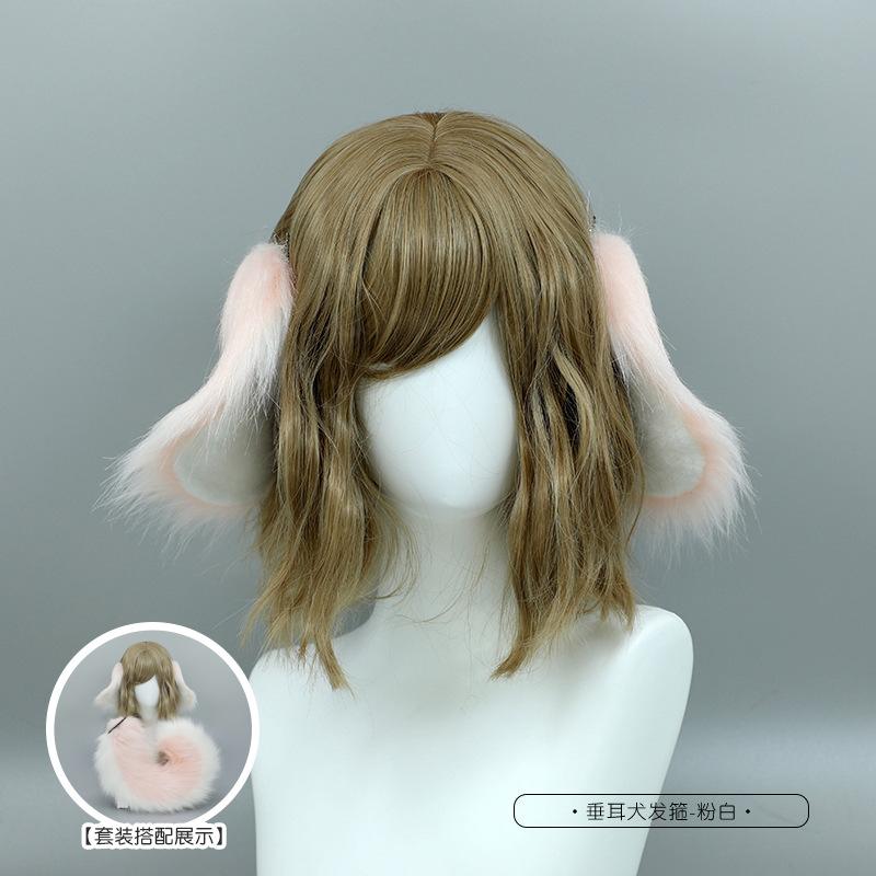A piece of hair generation Japanese cute Lolita headgear, drop-eared dog plush hairpin hair accessories, handmade imitation animal ear headband. one size fits all
A piece of hair generation Japanese cute Lolita headgear, drop-eared dog plush hairpin hair accessories, handmade imitation animal ear headband. one size fits all