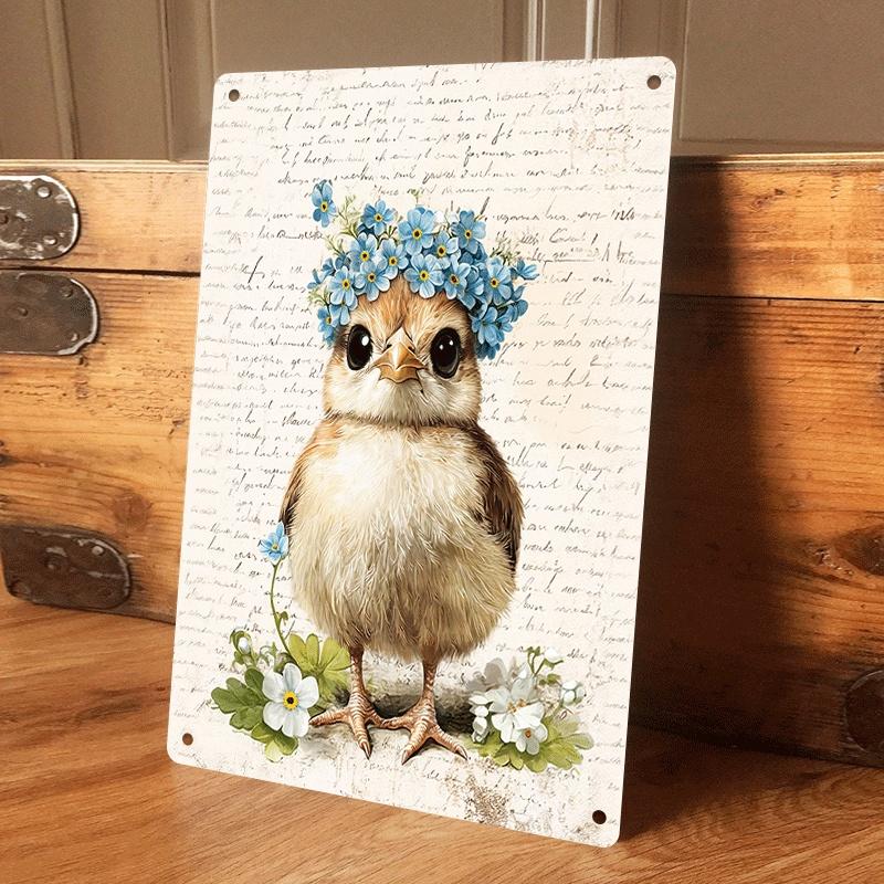 1 piece of heartwarming and comforting tin painting of a chick, a creative decorative painting of chicks and flowers, suitable (as the picture,20x30cm)
1 piece of heartwarming and comforting tin painting of a chick, a creative decorative painting of chicks and flowers, suitable (as the picture,20x30cm)