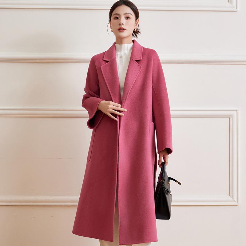 Женский двусторонний кашемировый халат, осенне-зимнее длинное пальто на поясе, шерстяное пальто высокого класса L
Женский двусторонний кашемировый халат, осенне-зимнее длинное пальто на поясе, шерстяное пальто высокого класса L