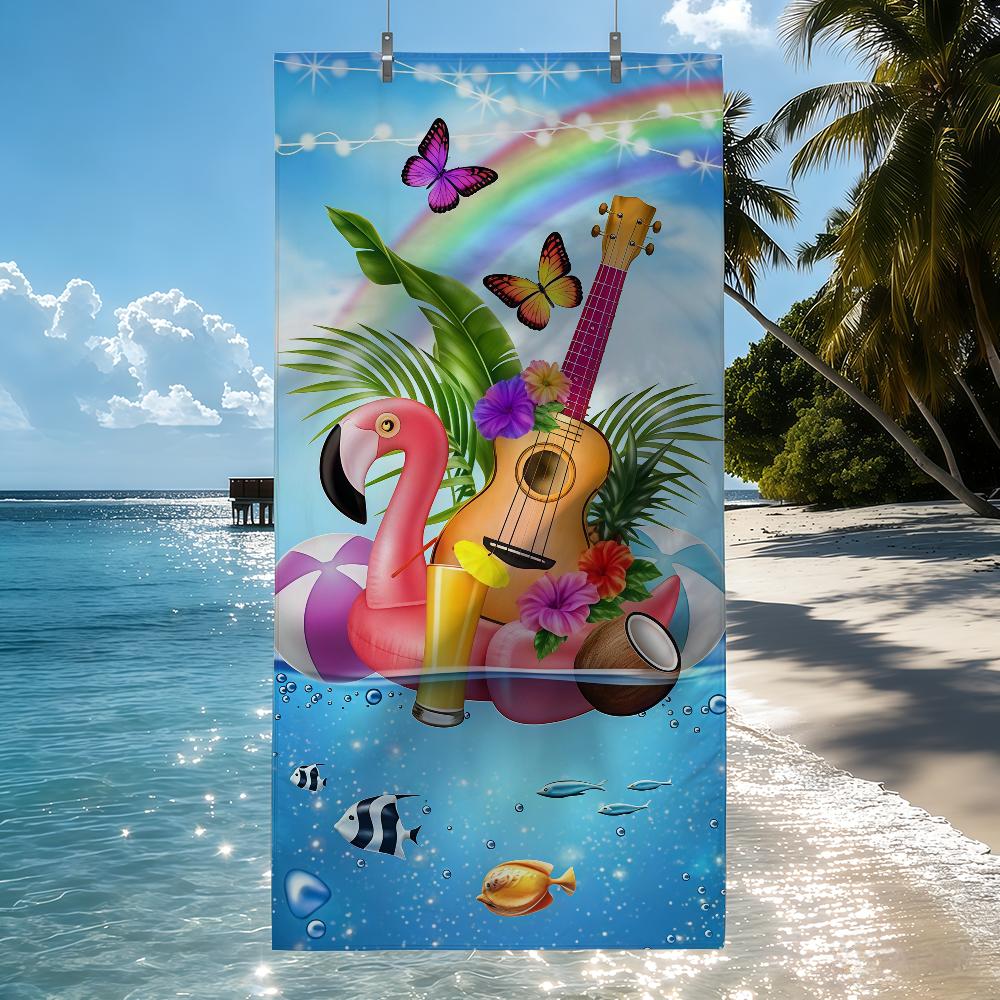 Tropical Drink Coconut Plumeria for Summer Quick Drying Beach Towels Are Suitable For Swimming Pools Camping Yoga And The Gym W30*H60(CM)
Tropical Drink Coconut Plumeria for Summer Quick Drying Beach Towels Are Suitable For Swimming Pools Camping Yoga And The Gym W30*H60(CM)