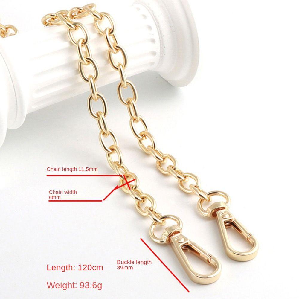 DIY Bag Accessories Gold Silver Black Metal Bag Chains Adjustable Luxury Crossbody Chain Single Shoulder Strap
DIY Bag Accessories Gold Silver Black Metal Bag Chains Adjustable Luxury Crossbody Chain Single Shoulder Strap