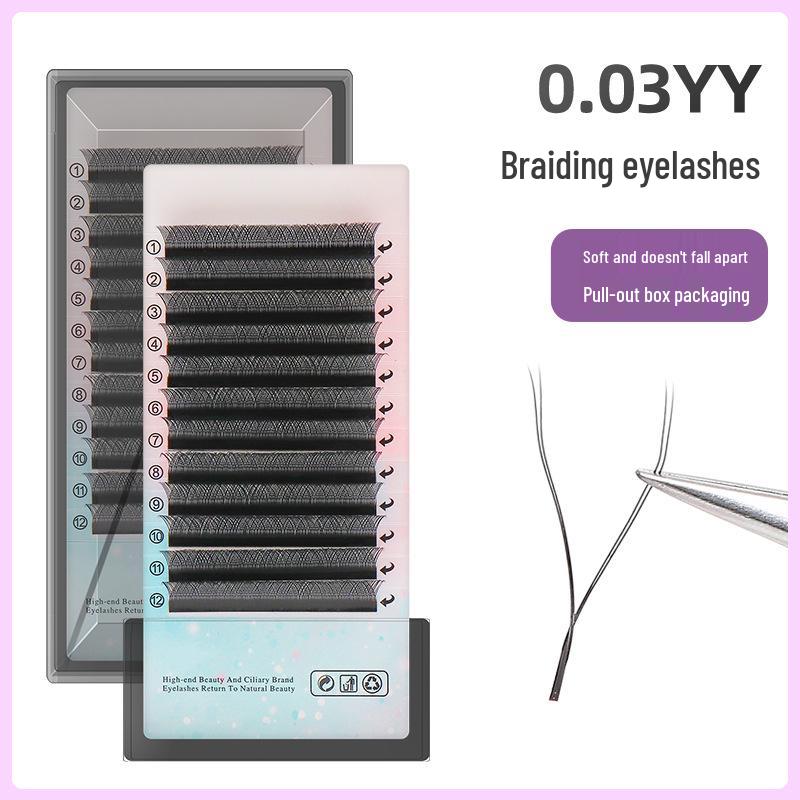 0.03Y-Shaped Soft & Non-Scattering Grafting Eyelashes for Eyelash Extension Shop Matte Black 0.03B
0.03Y-Shaped Soft & Non-Scattering Grafting Eyelashes for Eyelash Extension Shop Matte Black 0.03B