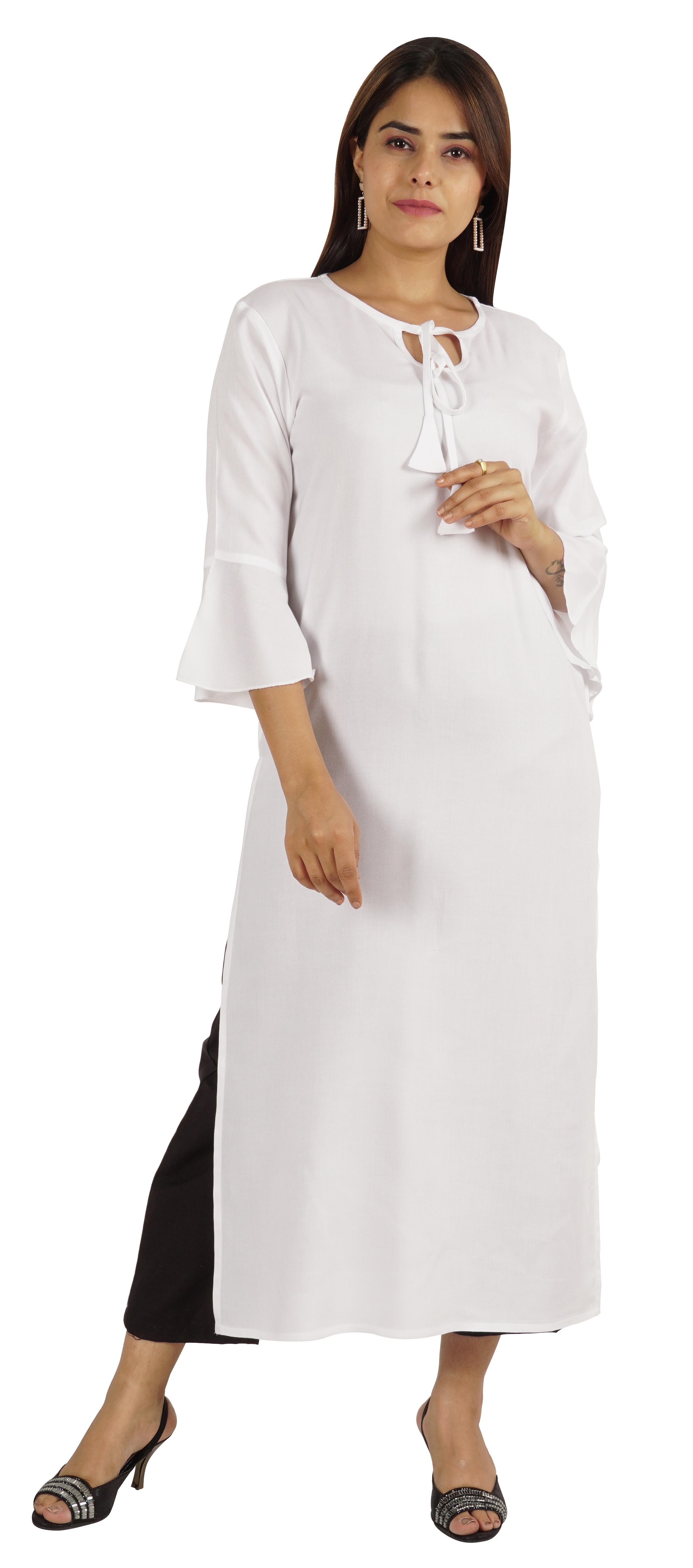 Курта з однотонної бавовни Moomaya для жінок з рукавом-дзвіночок на шнурку, довгий етнічний XXL білий
Курта з однотонної бавовни Moomaya для жінок з рукавом-дзвіночок на шнурку, довгий етнічний XXL білий