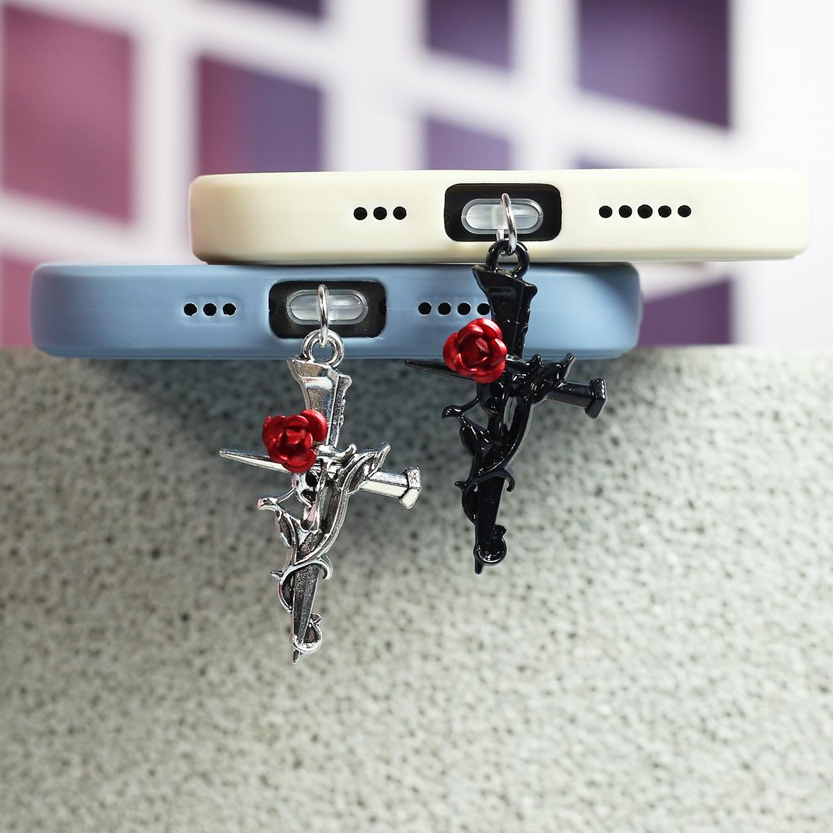 Thorn Cross Rose Cold Style Phone Пылезащитный чехол для телефона, аксессуары, украшение, подходит для iPhone, для Samsung Type-C Интерфейс Подвеска
Thorn Cross Rose Cold Style Phone Пылезащитный чехол для телефона, аксессуары, украшение, подходит для iPhone, для Samsung Type-C Интерфейс Подвеска