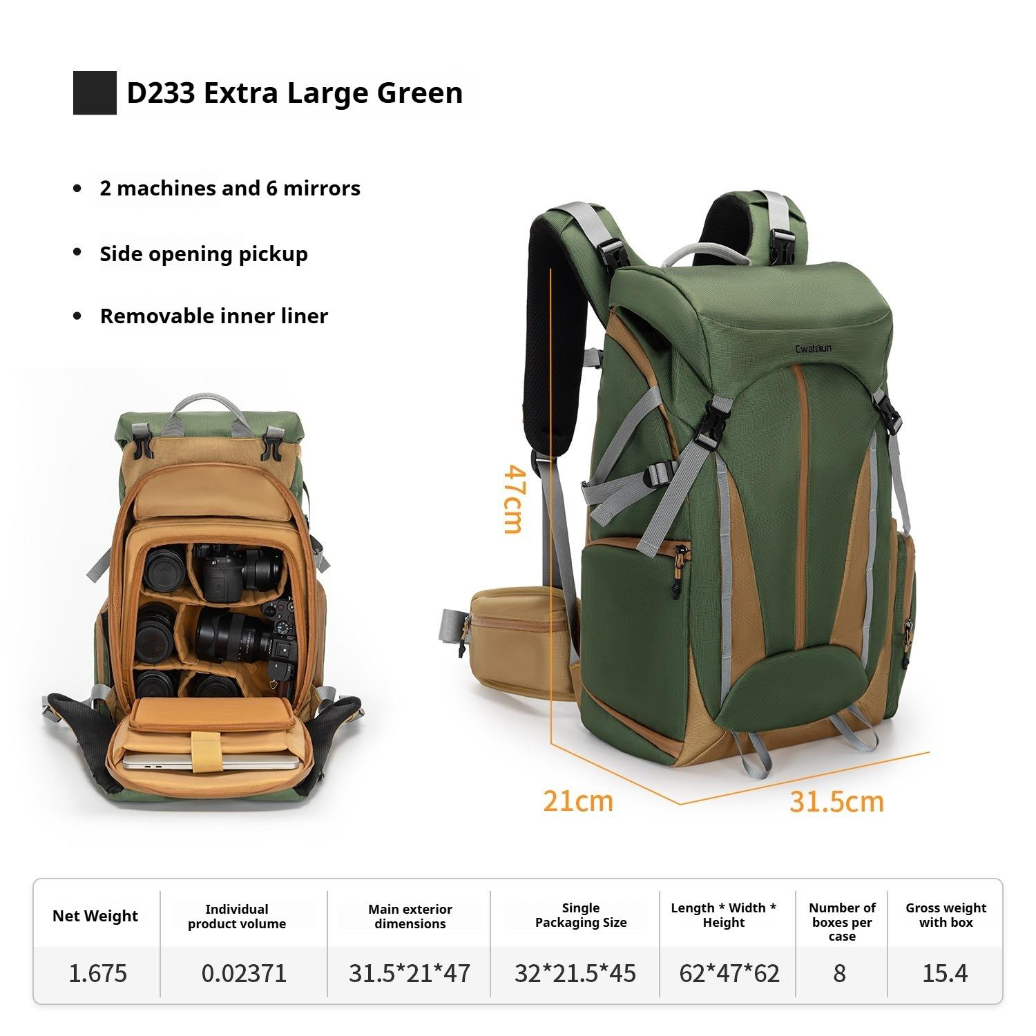 Professional DSLR Camera Bag Waterproof Photography Backpack Multi Functional Drone For Case Outdoor Travel Accessories Photography backpack
Professional DSLR Camera Bag Waterproof Photography Backpack Multi Functional Drone For Case Outdoor Travel Accessories Photography backpack