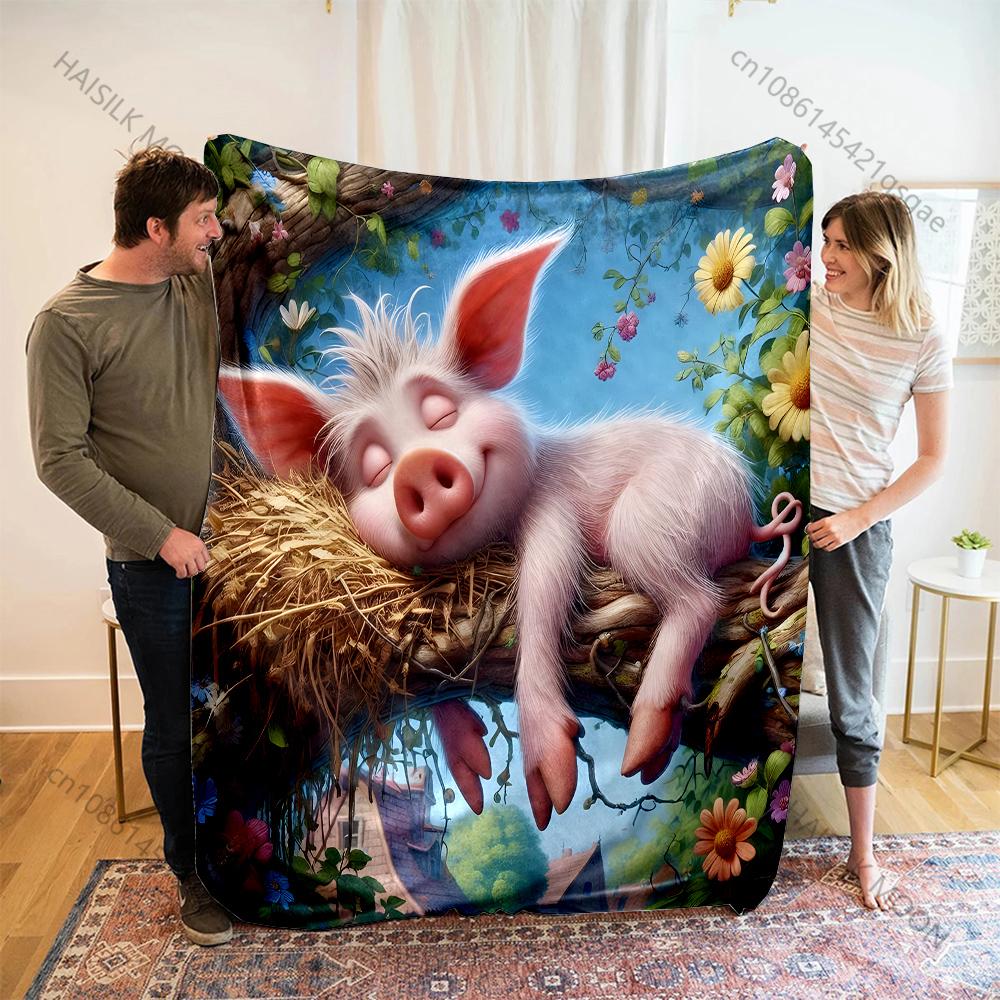 Piglet Sleeping Soundly on The Tree Blanket Warm Soft Fluffy Kids and Adult Sofa Bed Throw Blanket Suitable Home Travel Camping 75x90cm
Piglet Sleeping Soundly on The Tree Blanket Warm Soft Fluffy Kids and Adult Sofa Bed Throw Blanket Suitable Home Travel Camping 75x90cm