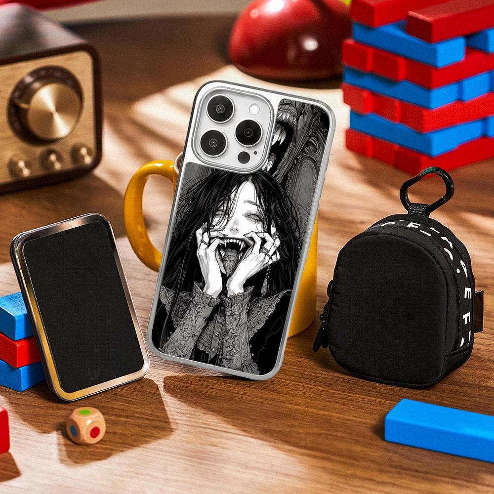 Demon cool hip-hop pattern design Phone Case for iPhone 16 15 14 13 12 11 Pro Max Sheepskin Silver-edged protective case iPhone14Pro
Demon cool hip-hop pattern design Phone Case for iPhone 16 15 14 13 12 11 Pro Max Sheepskin Silver-edged protective case iPhone14Pro