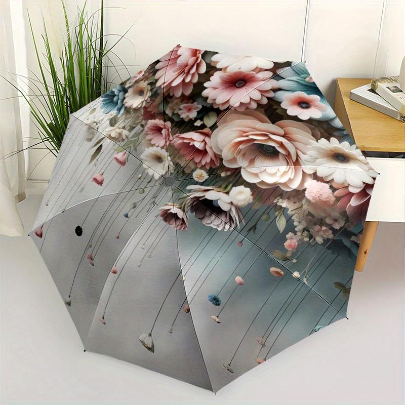 ale Automatic Opening & Closing Folding Umbrella with Floral Rose Blue Design, 8-Rib Sturdy Frame, All-Season Portable Compact (as the picture,Iron&8K)
ale Automatic Opening & Closing Folding Umbrella with Floral Rose Blue Design, 8-Rib Sturdy Frame, All-Season Portable Compact (as the picture,Iron&8K)