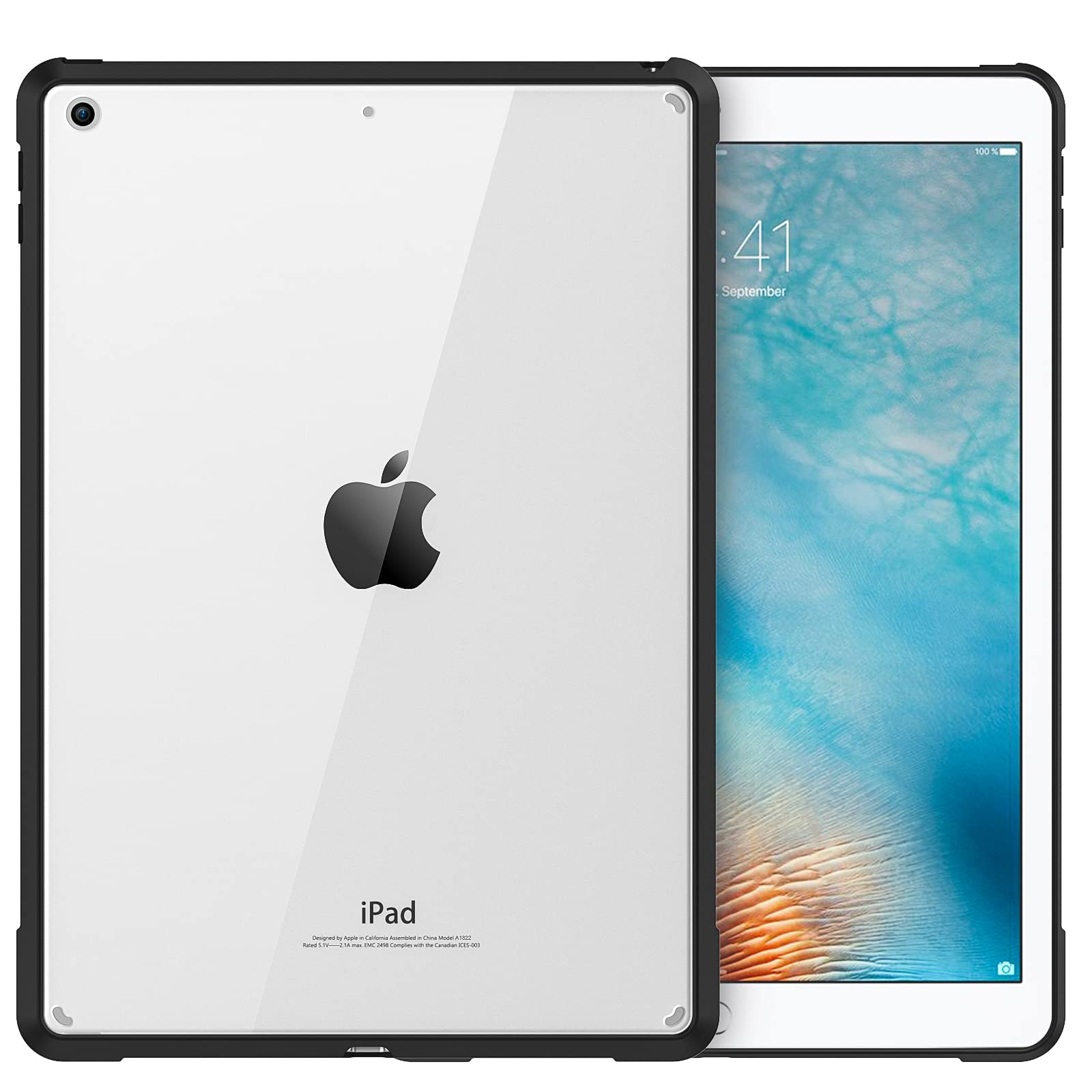 iPad Case MoKo iPad Generation inch Clear Case TPU Frame PC Shell Shock Absorption Scratch Resistant Precision Design Thin Frame Black Transparent
iPad Case MoKo iPad Generation inch Clear Case TPU Frame PC Shell Shock Absorption Scratch Resistant Precision Design Thin Frame Black Transparent