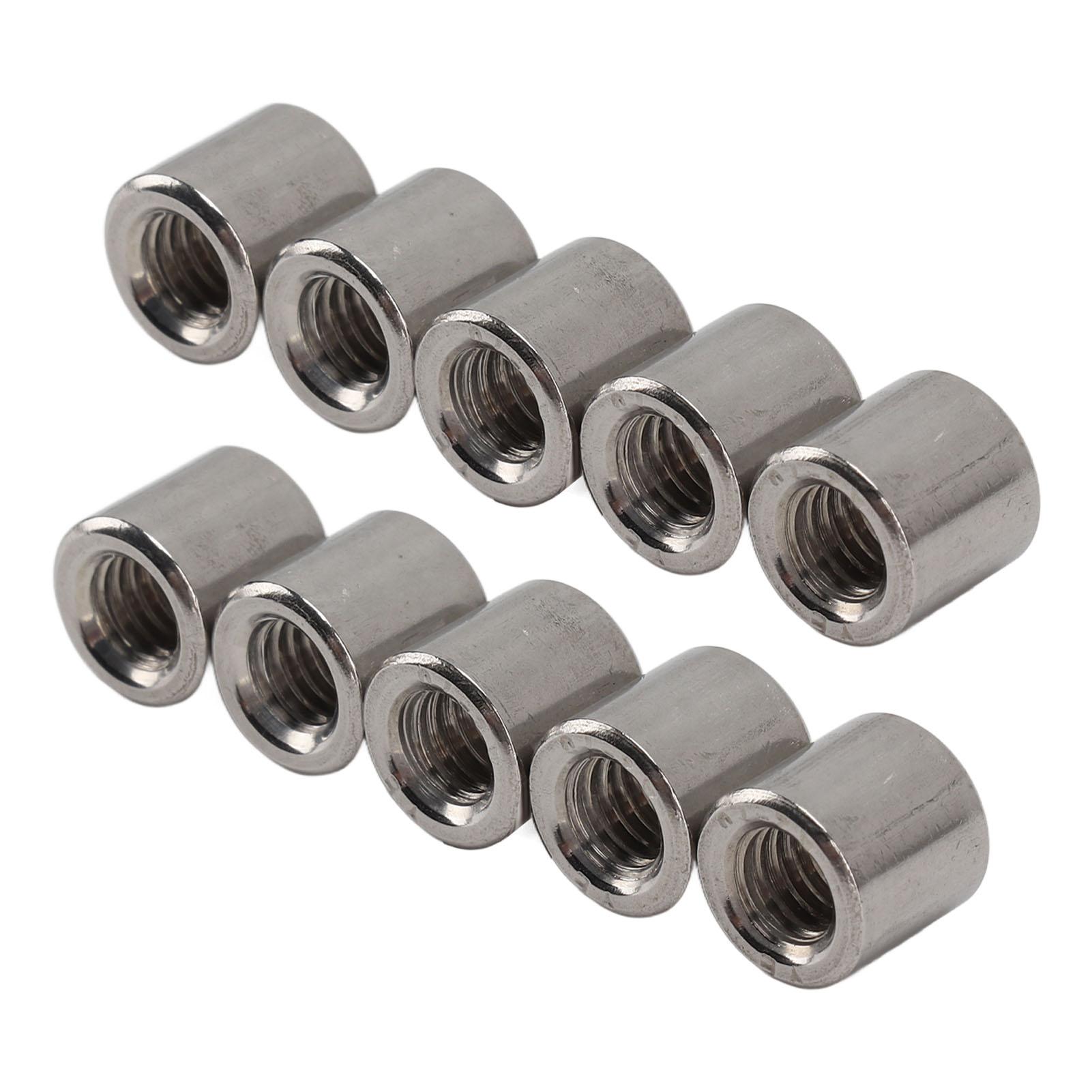50PCS Cylindrical Coupling Nuts 304 Stainless Steel Female Thread Nut M6 Round Connector Nuts
50PCS Cylindrical Coupling Nuts 304 Stainless Steel Female Thread Nut M6 Round Connector Nuts