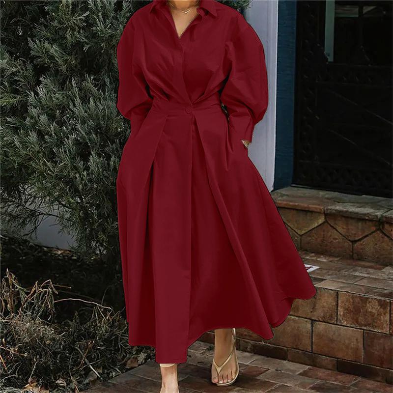 ZANZEA Women Casual Turn Down Collar Loose Long Sleeve Shirt Dress 5XL вино красного
ZANZEA Women Casual Turn Down Collar Loose Long Sleeve Shirt Dress 5XL вино красного