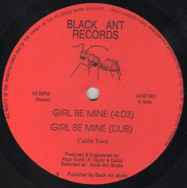 12inch Record CABBI YOOT / ALPHEUS TAYLOR - Girl Be Mine / Evil Ones ANT001 Black Ant Recor UK Reggae, Ska & Dub Used
12inch Record CABBI YOOT / ALPHEUS TAYLOR - Girl Be Mine / Evil Ones ANT001 Black Ant Recor UK Reggae, Ska & Dub Used