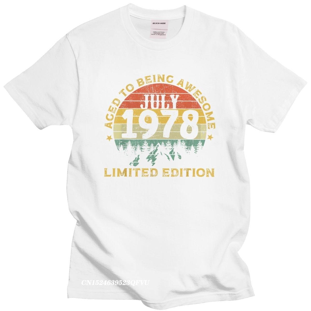 Personality Vintage Legends Are Born In July 1978 Camisas Men Soft Cotton TShirt Awesome 42 Years Old Birthday Tee Top S
Personality Vintage Legends Are Born In July 1978 Camisas Men Soft Cotton TShirt Awesome 42 Years Old Birthday Tee Top S