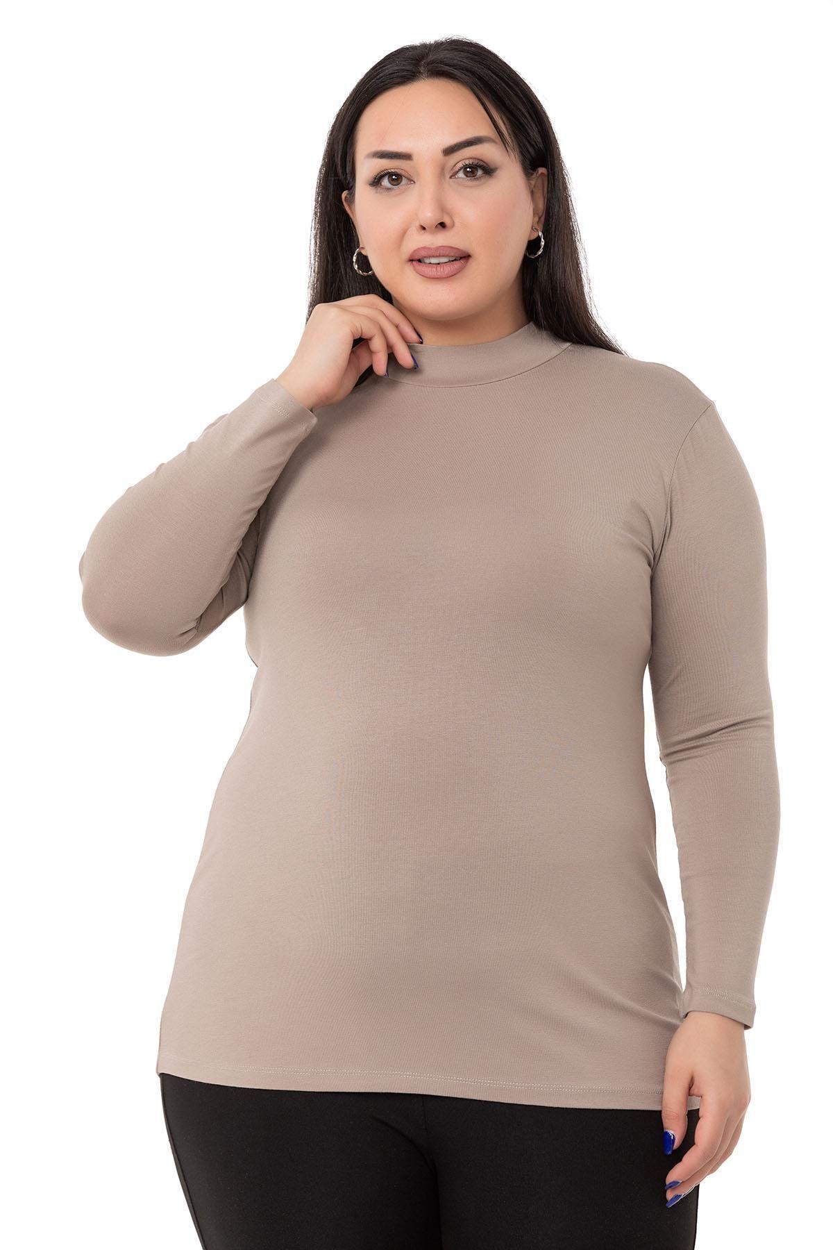 Women s Style Big Size Body Plus Size Half Turtleneck Long Sleeve Viscose Mink Body 2XL
Women s Style Big Size Body Plus Size Half Turtleneck Long Sleeve Viscose Mink Body 2XL