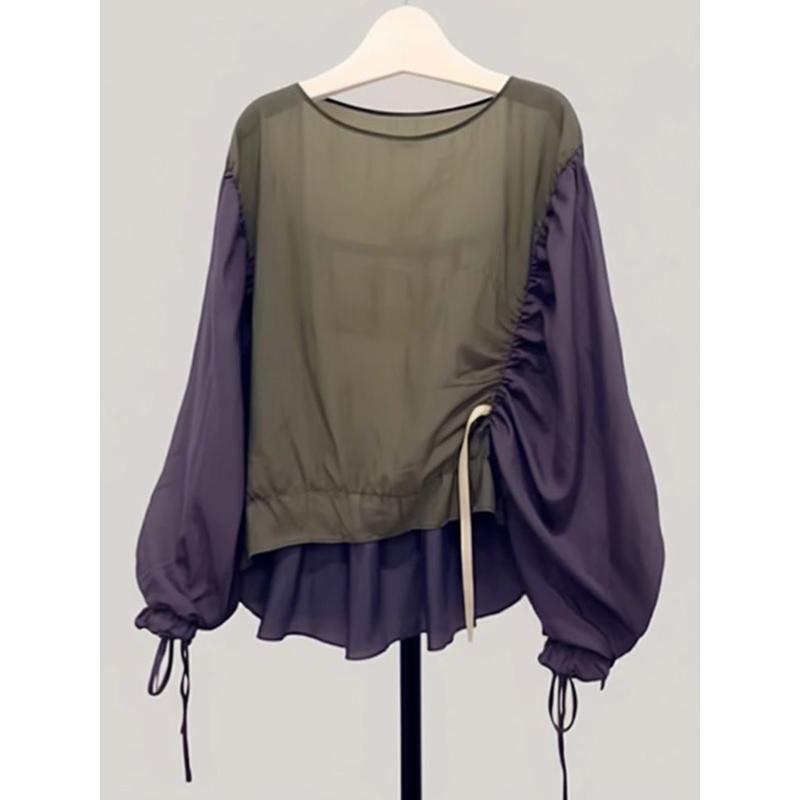 Ретро Легкий и Изысканный Топ-майка Нишевый Шик Уникальная Рубашка Контрастного Цвета Авто L фиолетовый
Ретро Легкий и Изысканный Топ-майка Нишевый Шик Уникальная Рубашка Контрастного Цвета Авто L фиолетовый