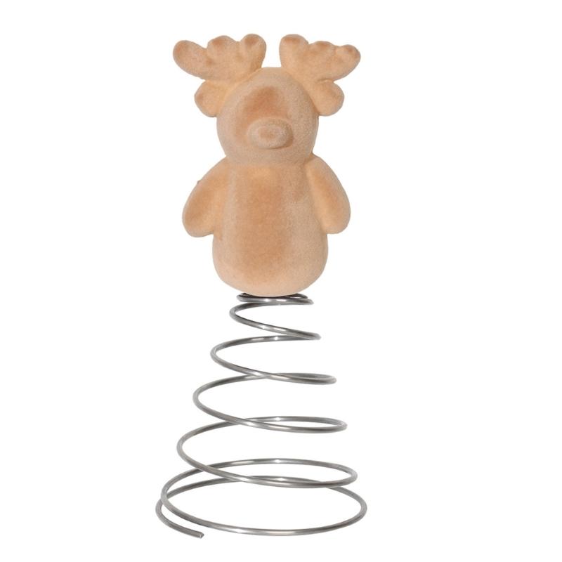 Soft Cloth Deer Figure Christmas Tree Ornament 23.5cm High Christmas Tree Elk Top Decoration for Festival Celebration хаки
Soft Cloth Deer Figure Christmas Tree Ornament 23.5cm High Christmas Tree Elk Top Decoration for Festival Celebration хаки