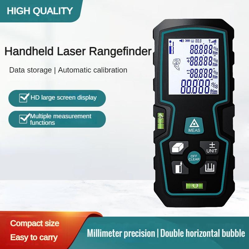 Portable Handheld Laser Rangefinder Dual Level Bubble Infrared Measuring Instrument Decoration Engineering Laser Electronic Ruler 115 * 50 * 27mm 40M (Dry Battery)
Portable Handheld Laser Rangefinder Dual Level Bubble Infrared Measuring Instrument Decoration Engineering Laser Electronic Ruler 115 * 50 * 27mm 40M (Dry Battery)