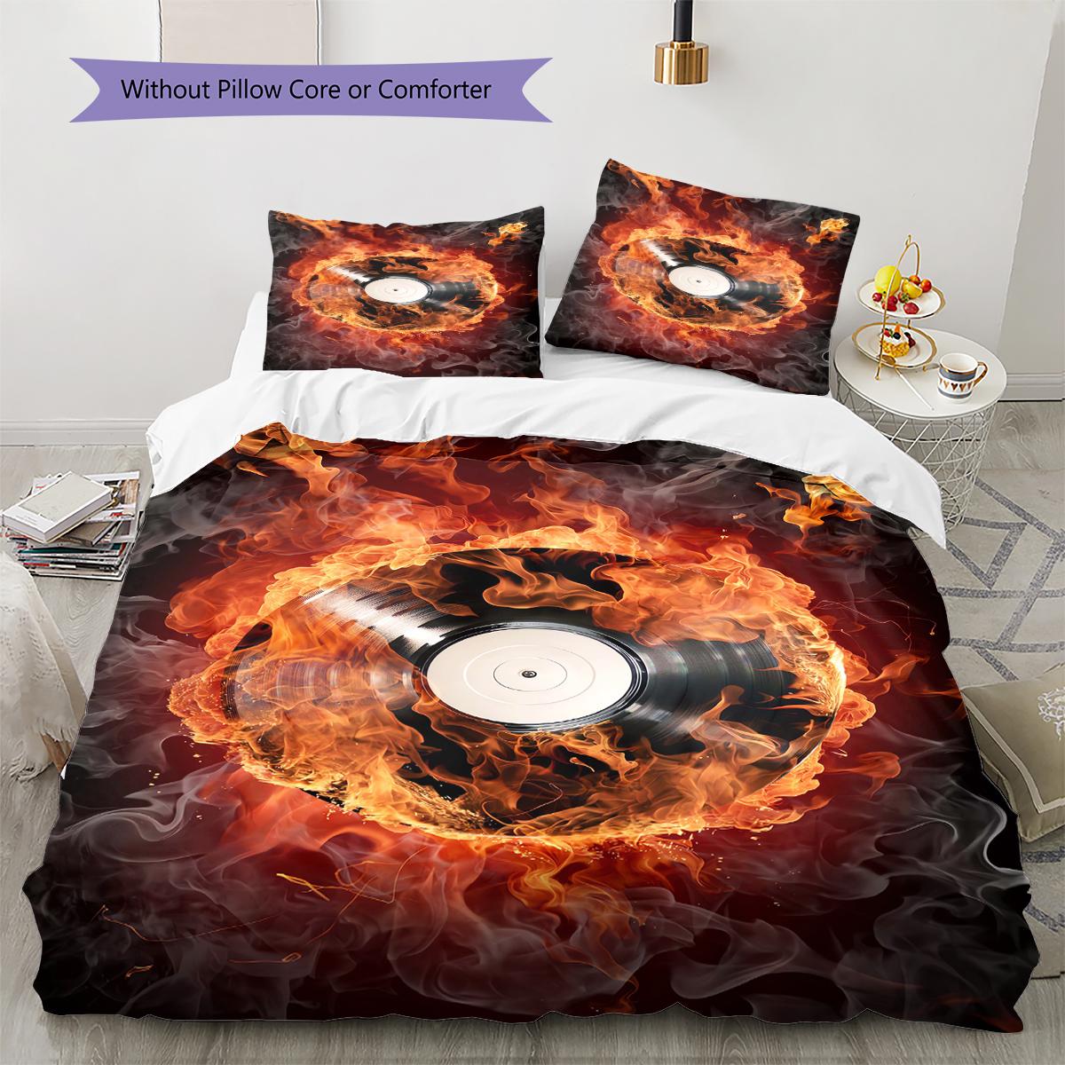 Guitar Music Pattern Bedding Quilt Set Quilt Cover Pillowcase Home Decoration Gift (1 * duvet cover + 2 * pillowcase, without core) 135x200cm
Guitar Music Pattern Bedding Quilt Set Quilt Cover Pillowcase Home Decoration Gift (1 * duvet cover + 2 * pillowcase, without core) 135x200cm