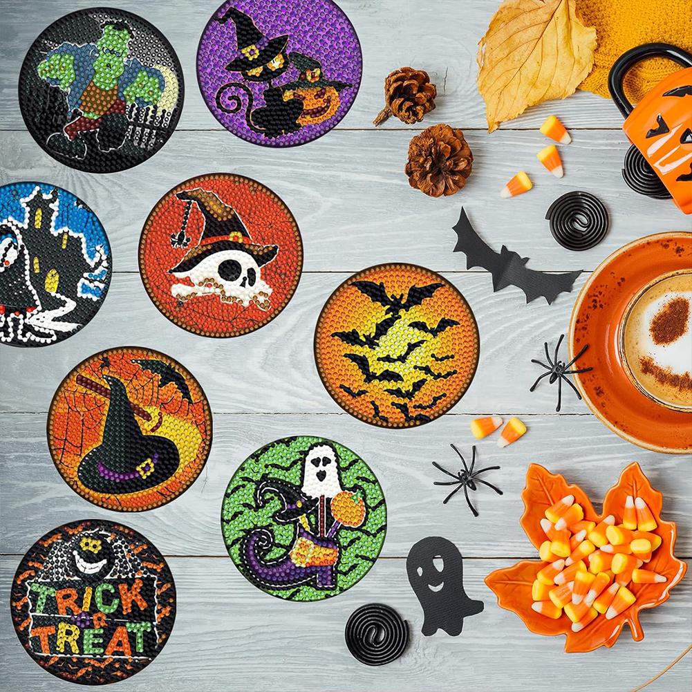 8PCS Diamond Painting Coasters Kits with Holder Diamond Painting Art Coaster Kit Halloween Pattern Diamond Painting DIY Coaster
8PCS Diamond Painting Coasters Kits with Holder Diamond Painting Art Coaster Kit Halloween Pattern Diamond Painting DIY Coaster
