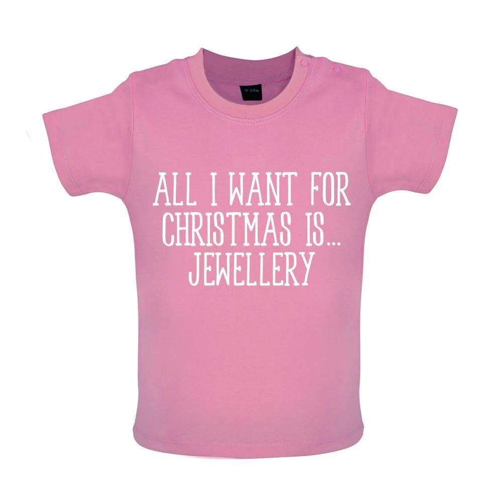 All I Want For Christmas Is Jewellery - Baby Kids Boys Girls Unisex T-Shirt / Babygrow - Earrings Funny 130
All I Want For Christmas Is Jewellery - Baby Kids Boys Girls Unisex T-Shirt / Babygrow - Earrings Funny 130