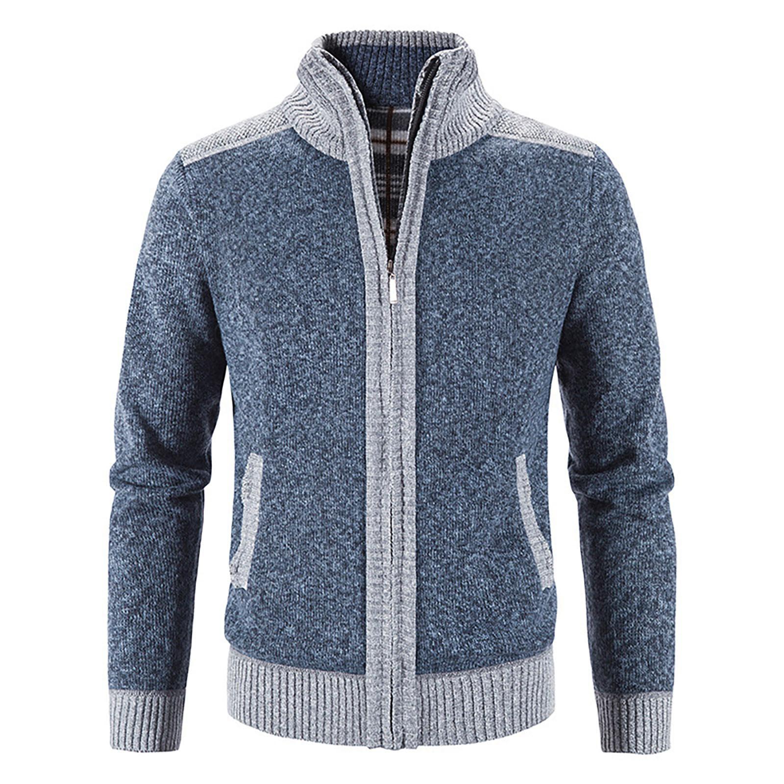 Men s Casual Winter Zipper Sweater Stand Collar Cardigan Tops Sweater Blouse Coat M синий
Men s Casual Winter Zipper Sweater Stand Collar Cardigan Tops Sweater Blouse Coat M синий