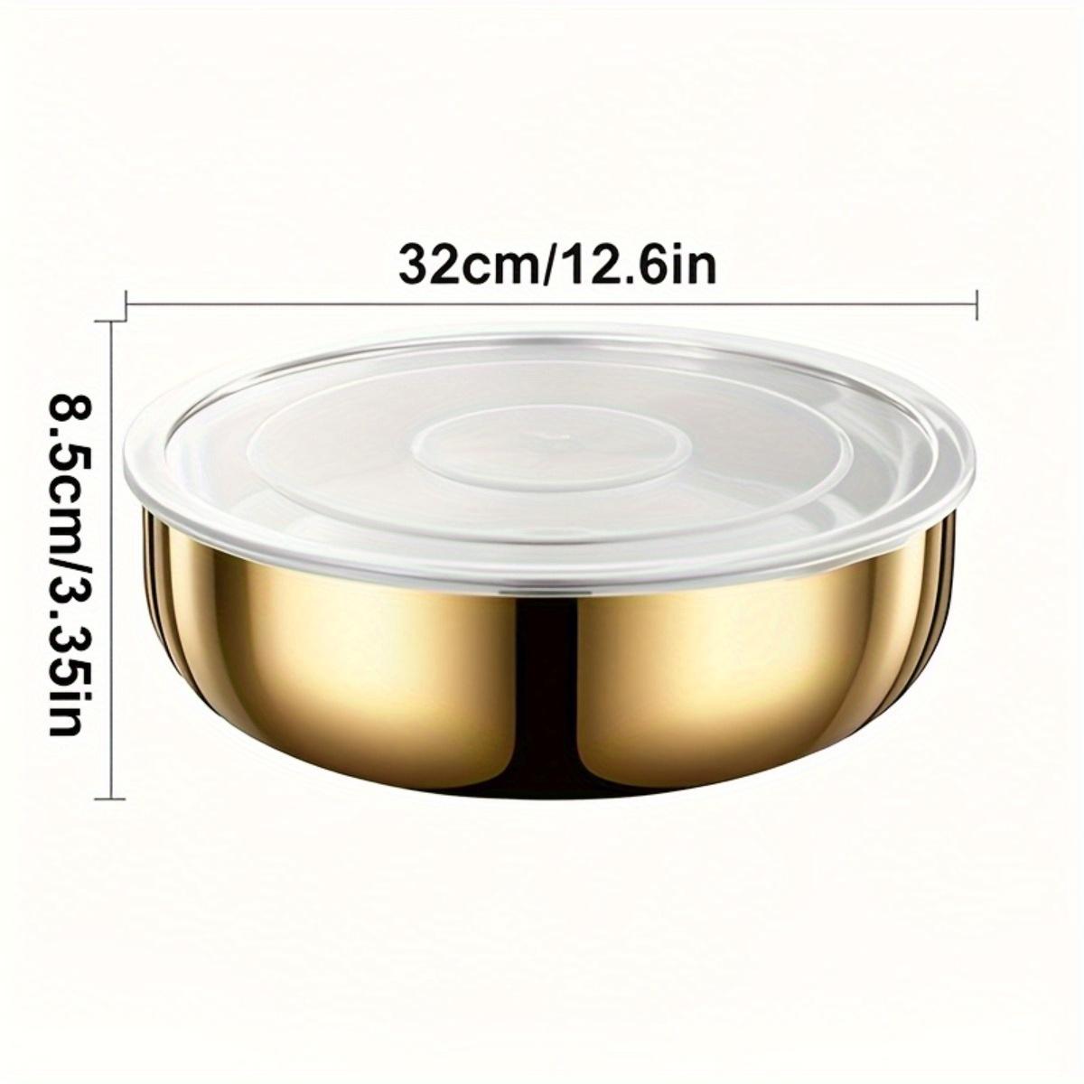 Stainless Steel Mixing Bowl with Lid | Heavy Duty Rustproof for Baking, Pasta & Salad | Commercial Dishwasher Safe Kitchen Tool
Stainless Steel Mixing Bowl with Lid | Heavy Duty Rustproof for Baking, Pasta & Salad | Commercial Dishwasher Safe Kitchen Tool
