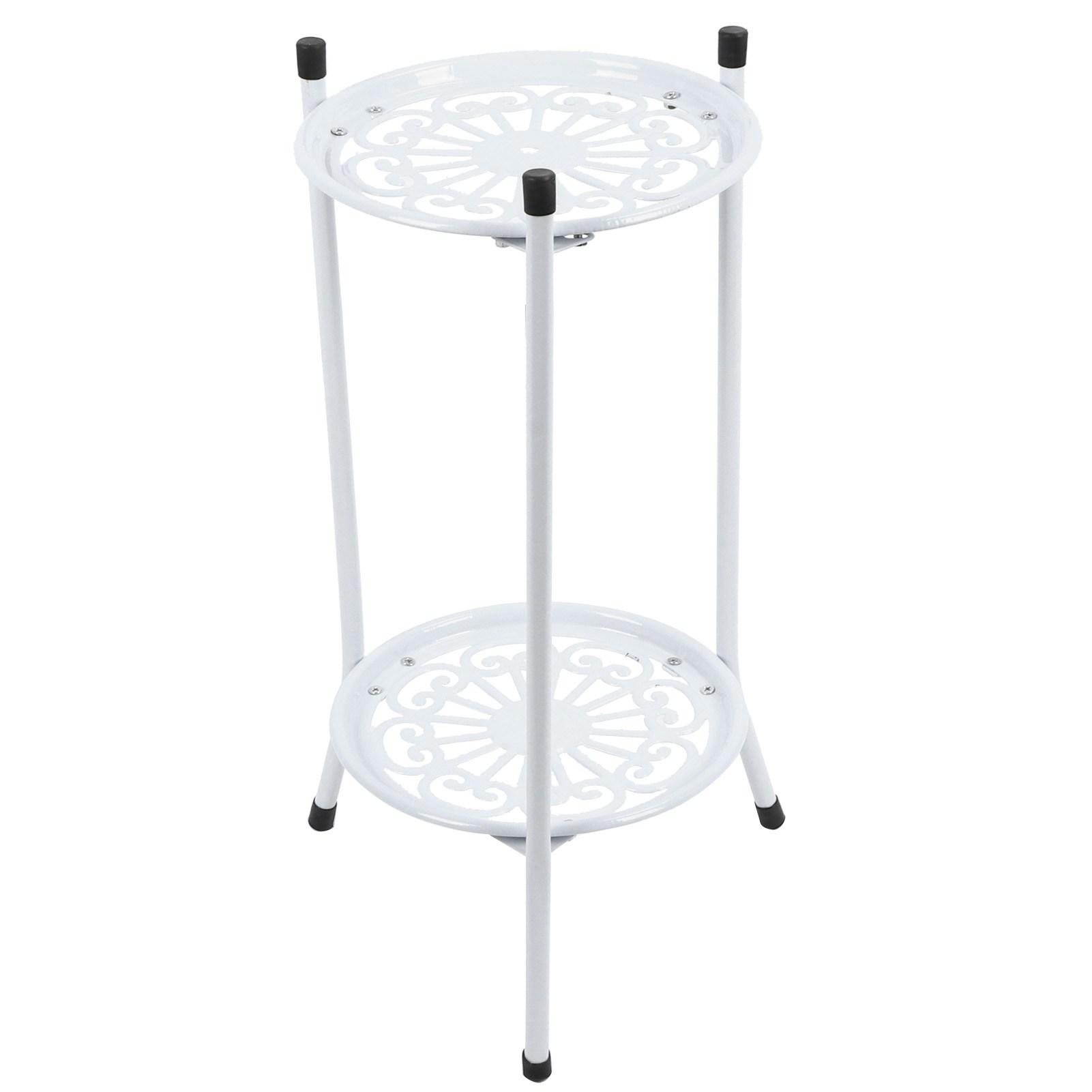 Двухуровневая металлическая подставка для растений, держатель для цветочного горшка, витрина, полка, украшение для дома, садовые аксессуары белый
Двухуровневая металлическая подставка для растений, держатель для цветочного горшка, витрина, полка, украшение для дома, садовые аксессуары белый