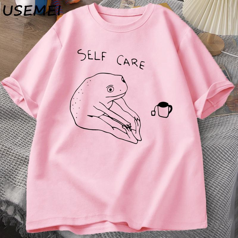 Funny Frog Self Care T-Shirt Retro Cottagecore Frog Printed Tshirt Men Summer Round Neck Short Sleeve Tee Shirt Streetwear S рожевий
Funny Frog Self Care T-Shirt Retro Cottagecore Frog Printed Tshirt Men Summer Round Neck Short Sleeve Tee Shirt Streetwear S рожевий