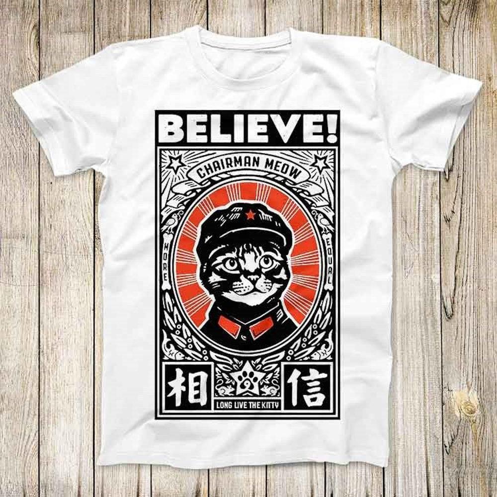 230GSM 100% Cotton T-Shirt Great Leader Tee Funny Chairman Meow Design Long Live the Kitty Neko Top Cool Fashion Gift Unisex T Shirt 2792 XS белый
230GSM 100% Cotton T-Shirt Great Leader Tee Funny Chairman Meow Design Long Live the Kitty Neko Top Cool Fashion Gift Unisex T Shirt 2792 XS белый
