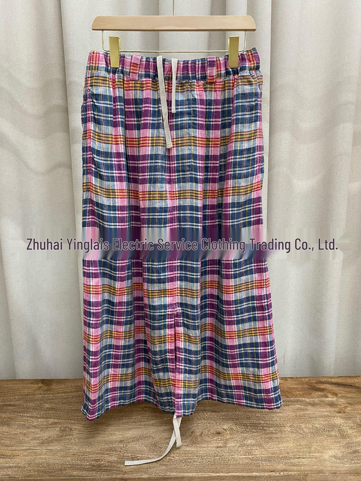2025 Autumn Japanese Lazy Style Yarn-Dyed Plaid Linen Skirt in Little Blue One Size
2025 Autumn Japanese Lazy Style Yarn-Dyed Plaid Linen Skirt in Little Blue One Size