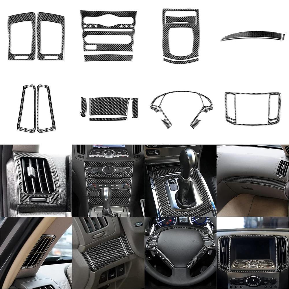 22x Car Carbon Fiber Interior Decorative Kit Cover Trim For Infiniti G37 2010-13
22x Car Carbon Fiber Interior Decorative Kit Cover Trim For Infiniti G37 2010-13