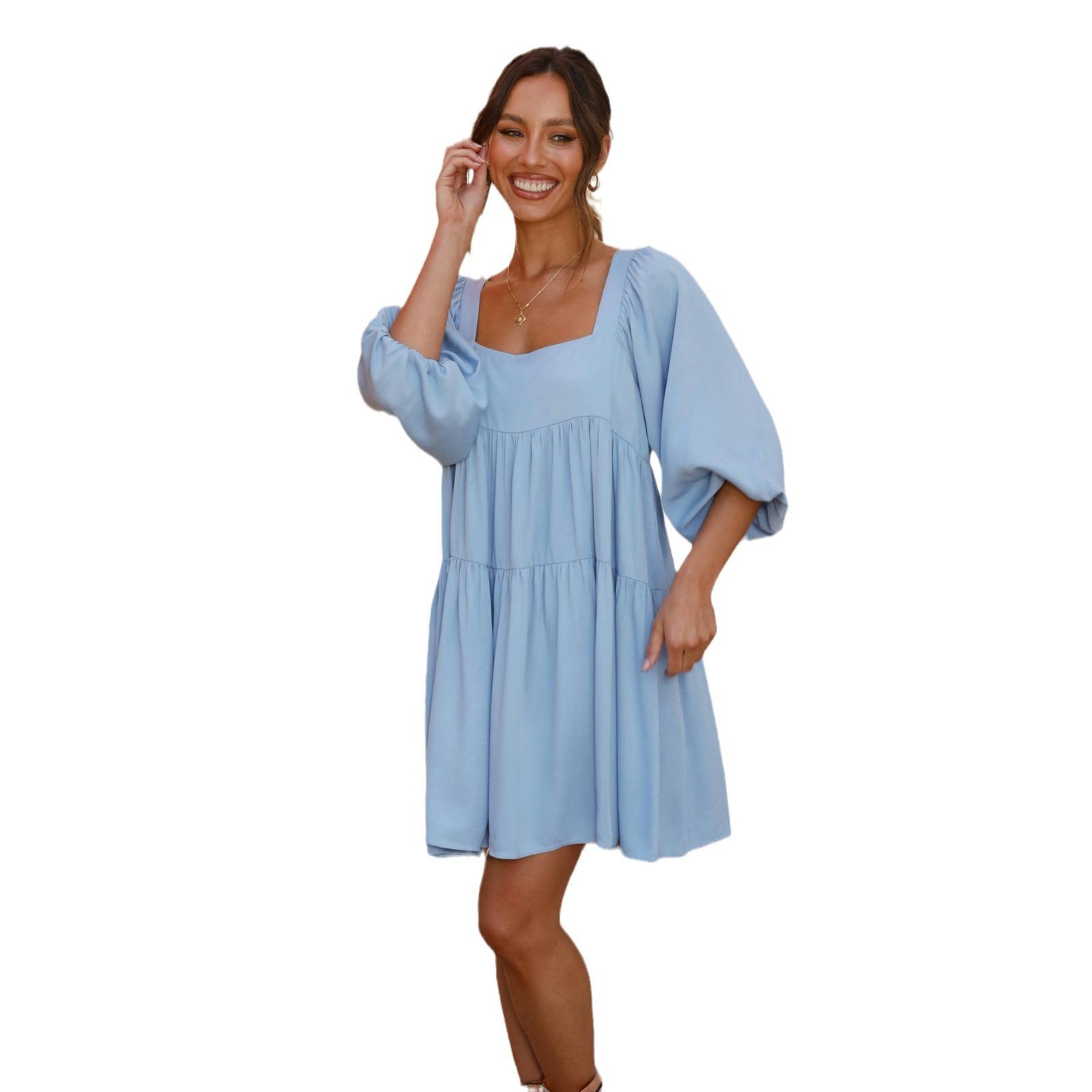 Женское светло-голубое платье с квадратным вырезом, оборкой по низу и рукавами-буфами, летнее повседневное платье с цветочным принтом M
Женское светло-голубое платье с квадратным вырезом, оборкой по низу и рукавами-буфами, летнее повседневное платье с цветочным принтом M