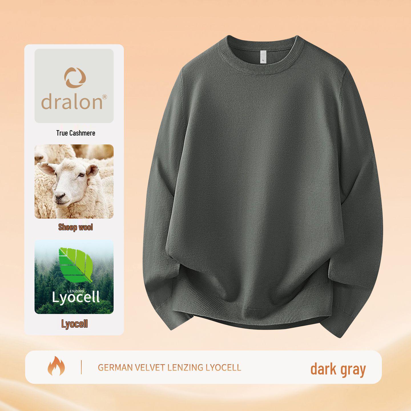 Men s Wool Lyocell Knit Sweater: Long Sleeve Warm T-shirt for Autumn/Winter 4XL
Men s Wool Lyocell Knit Sweater: Long Sleeve Warm T-shirt for Autumn/Winter 4XL
