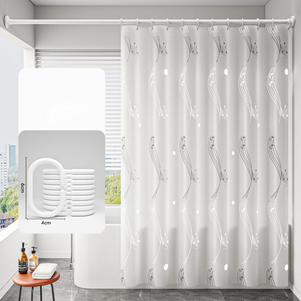 180*180cm Frosted Translucent Waterproof Shower Curtain with 12 Hooks
180*180cm Frosted Translucent Waterproof Shower Curtain with 12 Hooks