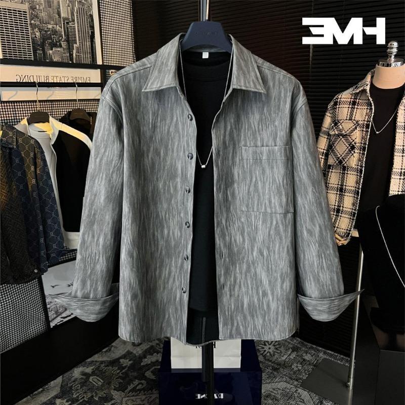 Men s Faux Suede Wood Grain Print Long Sleeve Button Down Shirt Casual Streetwear Top S серый
Men s Faux Suede Wood Grain Print Long Sleeve Button Down Shirt Casual Streetwear Top S серый