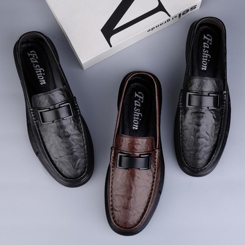 Autumn men s business casual leather shoes fashion trend versatile non-slip soft sole Doudou shoes rubber 37
Autumn men s business casual leather shoes fashion trend versatile non-slip soft sole Doudou shoes rubber 37