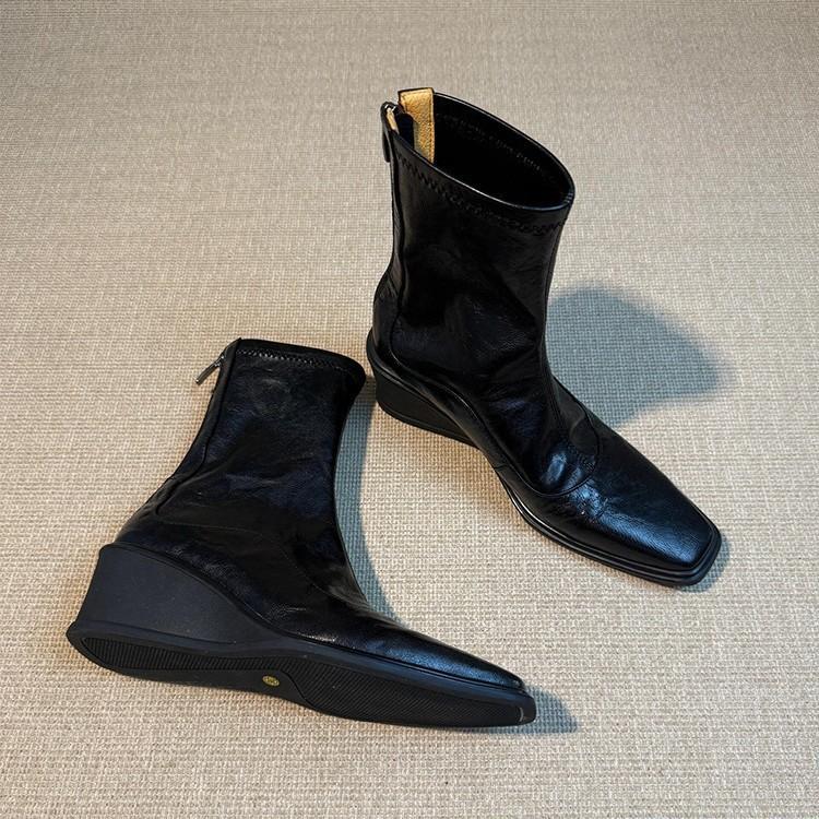 Мытая воловья кожа~ Тарантос толстая подошва увеличивающая рост эластичные тонкие сапоги женская голова кожи задняя молния ретро универсальные короткие сапоги 40 чёрный
Мытая воловья кожа~ Тарантос толстая подошва увеличивающая рост эластичные тонкие сапоги женская голова кожи задняя молния ретро универсальные короткие сапоги 40 чёрный