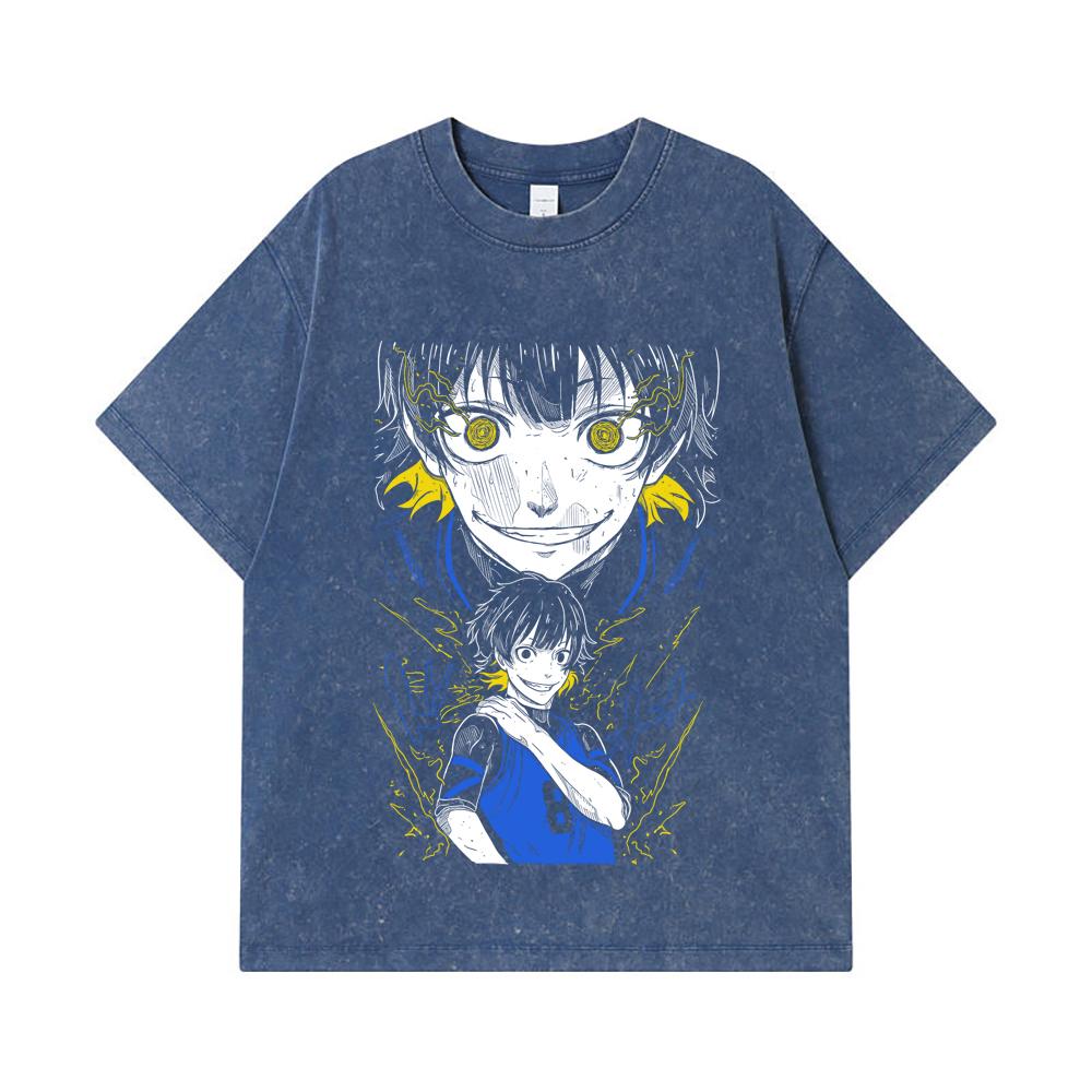 275 GSM Washed T-shirts 100% Cotton Blue Lock V2 Bachira Print Unisex Heavy Cotton T Shirt 2XL королівський синій колір
275 GSM Washed T-shirts 100% Cotton Blue Lock V2 Bachira Print Unisex Heavy Cotton T Shirt 2XL королівський синій колір