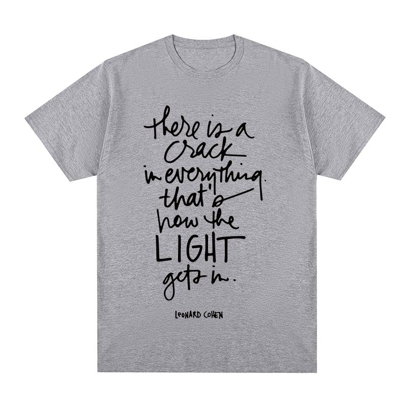 Leonard Cohen tshirt There Is Crack In Everything Cotton Unisex T shirt New TEE TSHIRT Womens tops M
Leonard Cohen tshirt There Is Crack In Everything Cotton Unisex T shirt New TEE TSHIRT Womens tops M