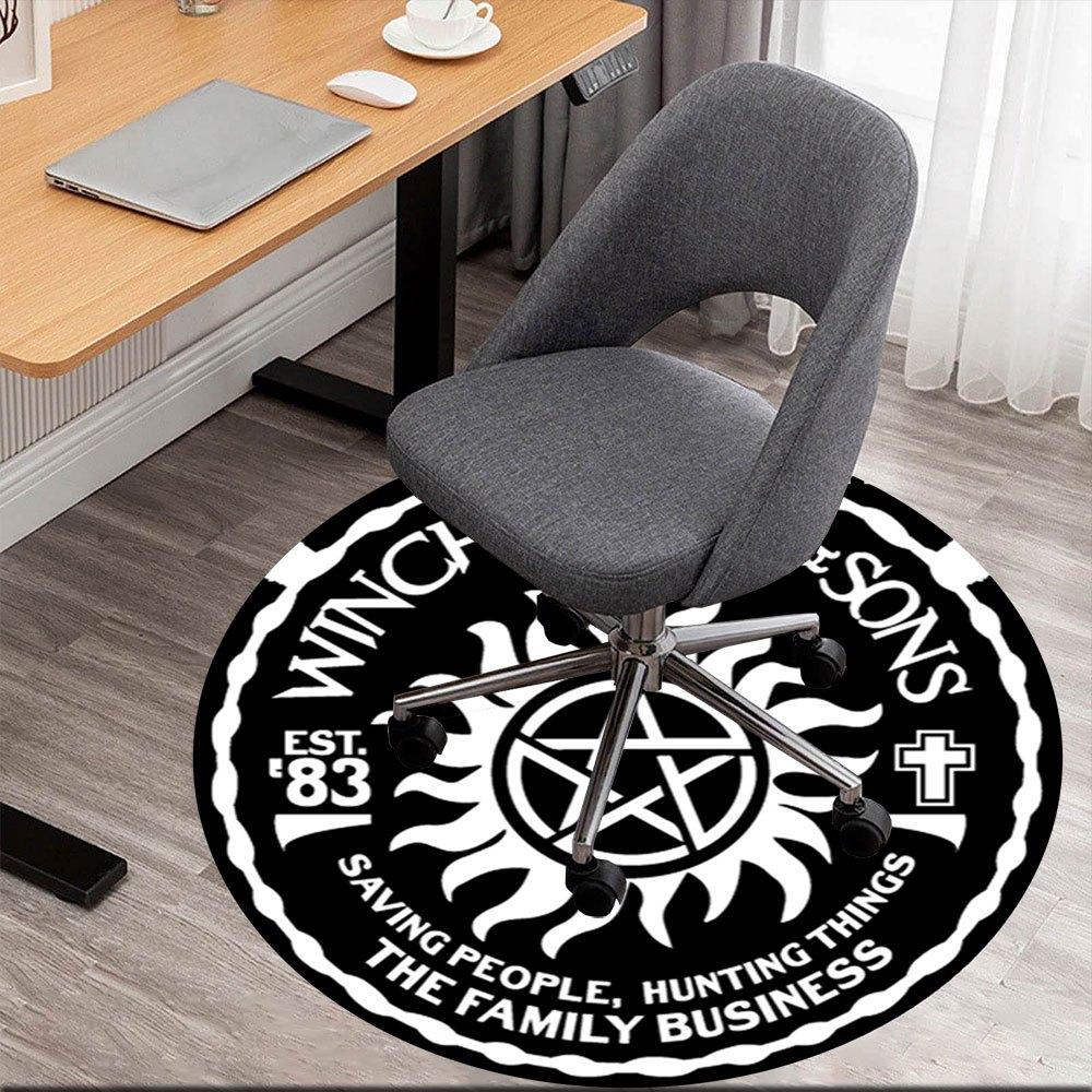 Winchester & Sons: Saving People, Hunting Things StickerRound Non-Slip chair mat chair carpet for office Rugs for Office Decor Gift For Valentine s Da 80cm by 80cm
Winchester & Sons: Saving People, Hunting Things StickerRound Non-Slip chair mat chair carpet for office Rugs for Office Decor Gift For Valentine s Da 80cm by 80cm