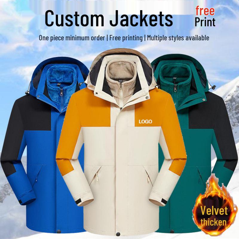 Men s Windproof 3-in-1 Detachable Fleece-Lined Mountain Climbing Jacket with Custom Logo S
Men s Windproof 3-in-1 Detachable Fleece-Lined Mountain Climbing Jacket with Custom Logo S