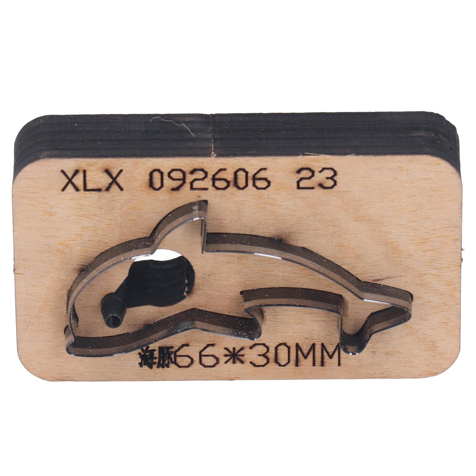 Leather Cutting Die 66x30mm Dolphin Shape Alloy Steel Birch Leather Cutter for DIY Crafts
Leather Cutting Die 66x30mm Dolphin Shape Alloy Steel Birch Leather Cutter for DIY Crafts