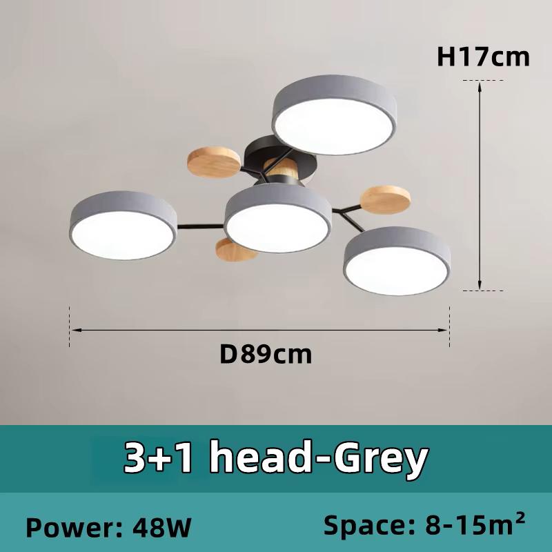 Nordic Style Living Room Ceiling Chandelier Bedroom LED Ceiling Light Kitchen Wooden Chandelier Dining Room Lamp Aisle Lighting 3+1 head
Nordic Style Living Room Ceiling Chandelier Bedroom LED Ceiling Light Kitchen Wooden Chandelier Dining Room Lamp Aisle Lighting 3+1 head